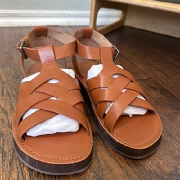 Madewell | Leather Platform Sandal - Picture 1 of 5